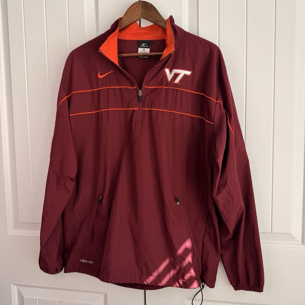 Nike Storm-FIT Virginia Tech Hokies VT 1/2 Zip Pullover Jacket Men’s M